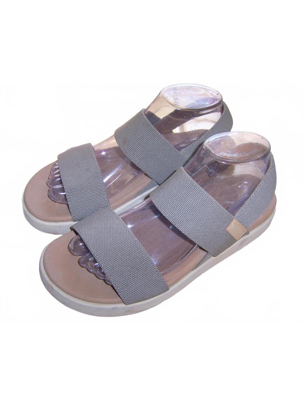 KEEN Elle Backstrap Sandals Gray Stretch Straps Wmns US 9.5